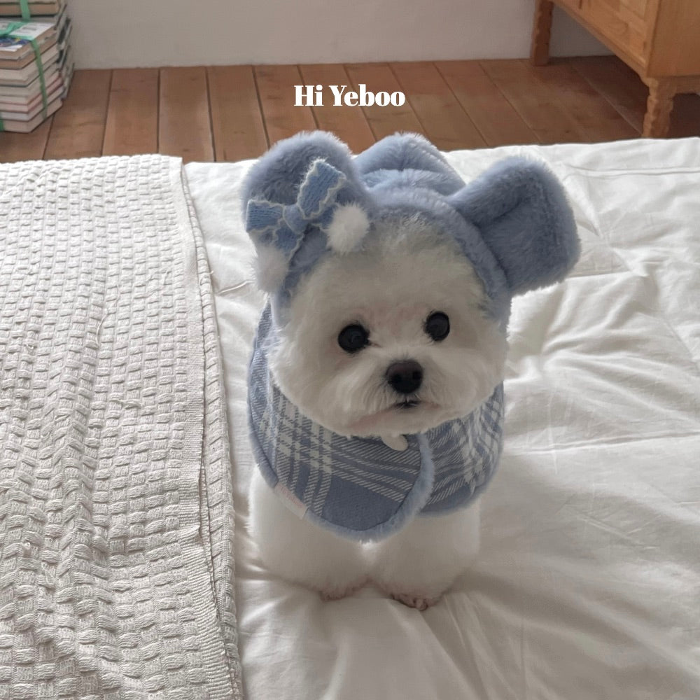 ※予約販売【Hi Yeboo】Amelie Bear Cape（Blue）