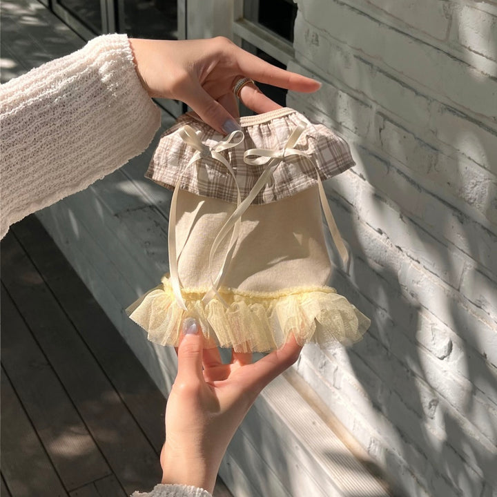 ※予約販売【Hi Yeboo】Sora Cape Collar Tutu（Blue / Beige）