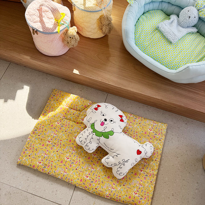 ※予約販売【OOPS! MY DOG】Liberty My Book mat（Yellow）