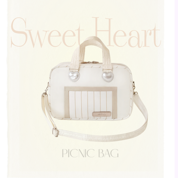 ※予約販売【seoru】Sweet Heart Bag (Beige)