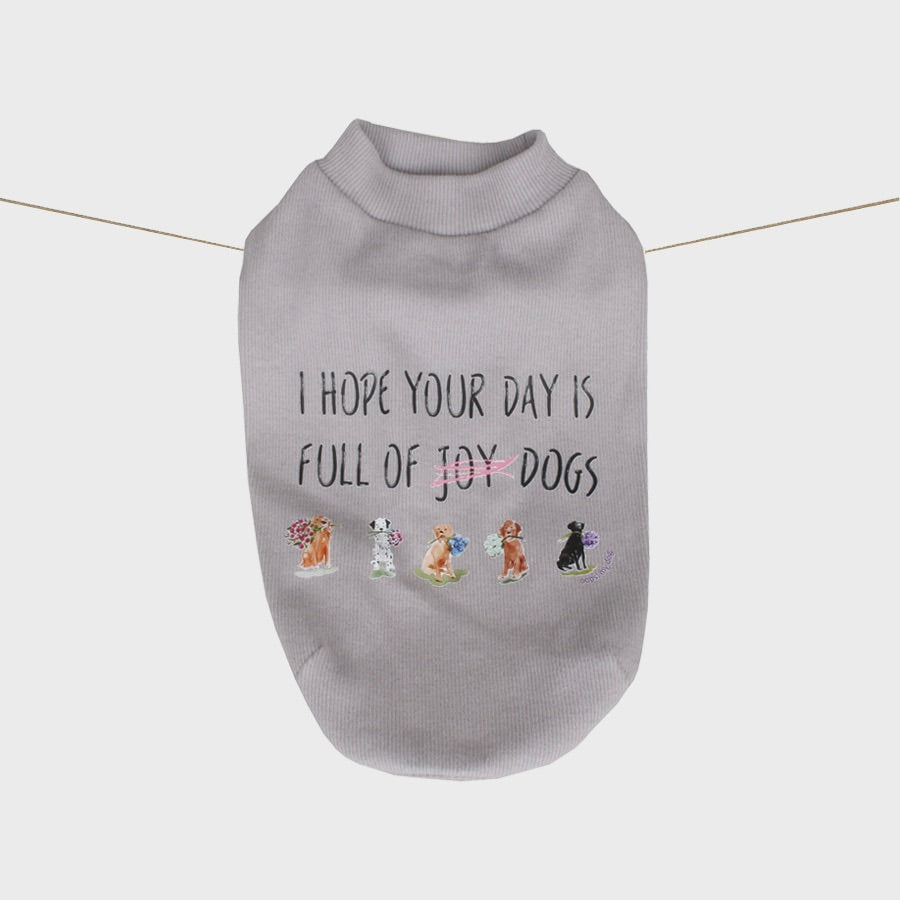 ※予約販売【OOPS! MY DOG】My Quote T（Gray）
