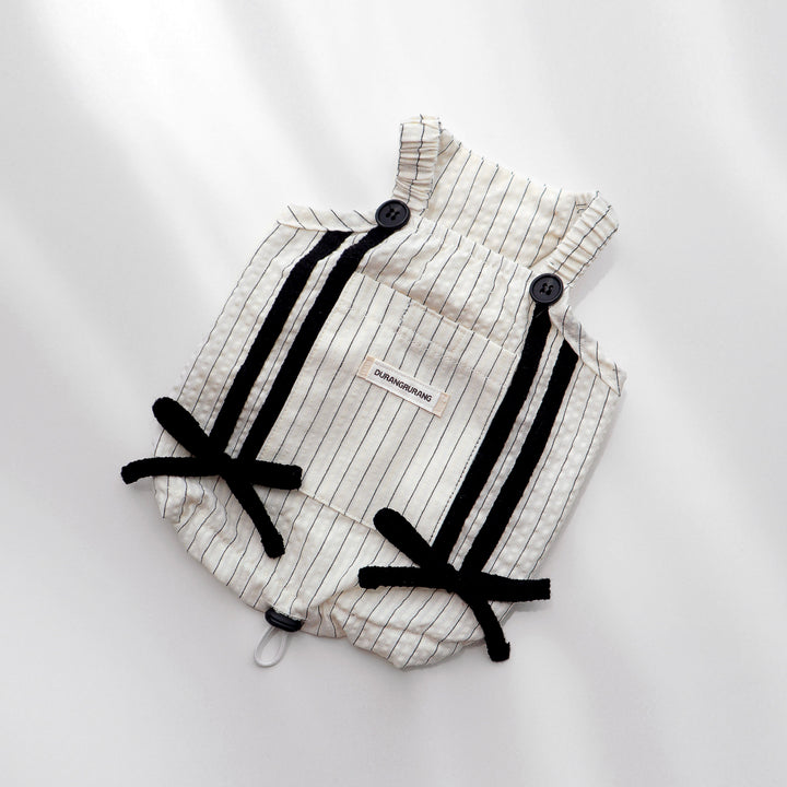 ※予約販売【DURANG RURANG】Cotton Ribbon Top（Ivory）