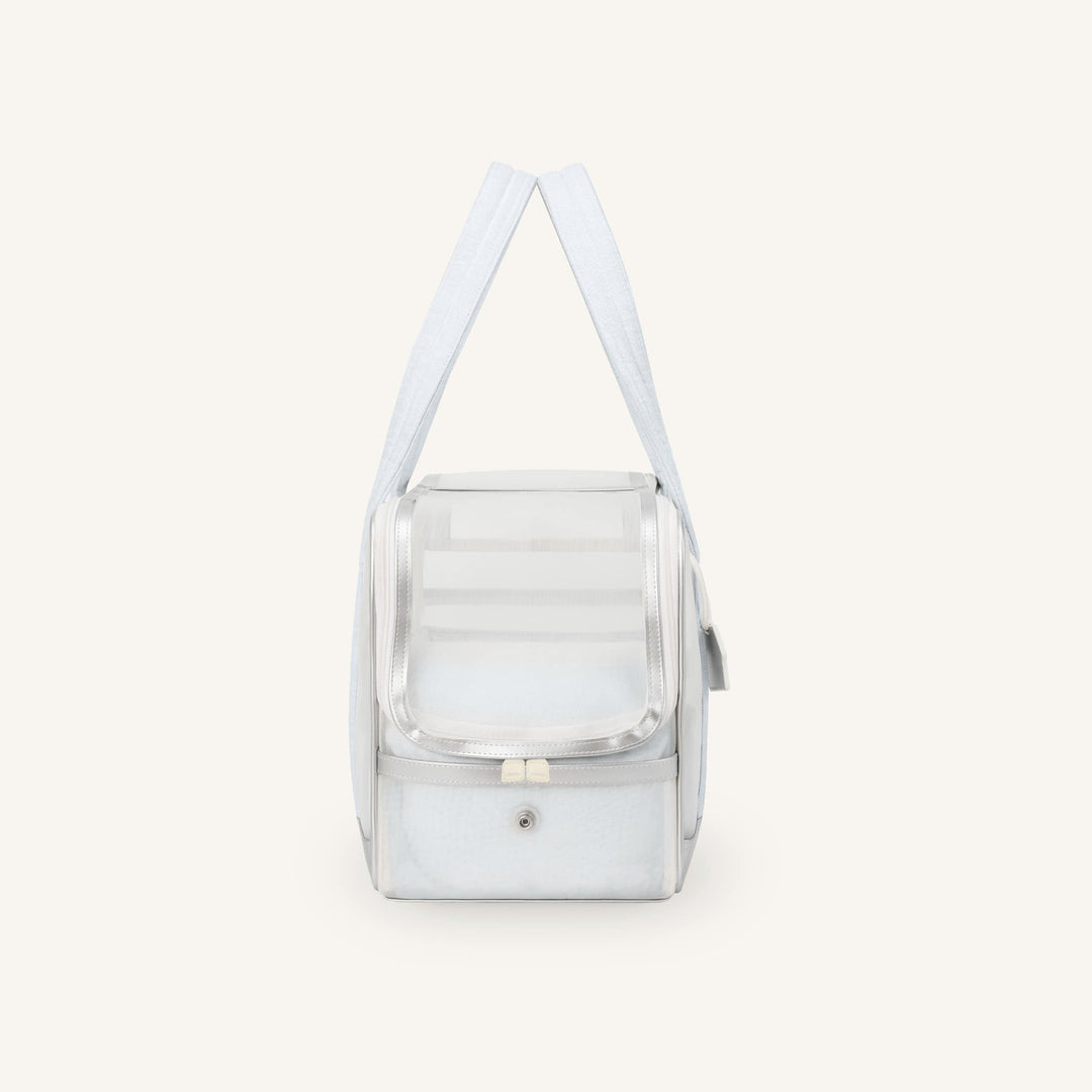 ※予約販売【seoru】Mesh Ballon Bag(Silver&Blue)