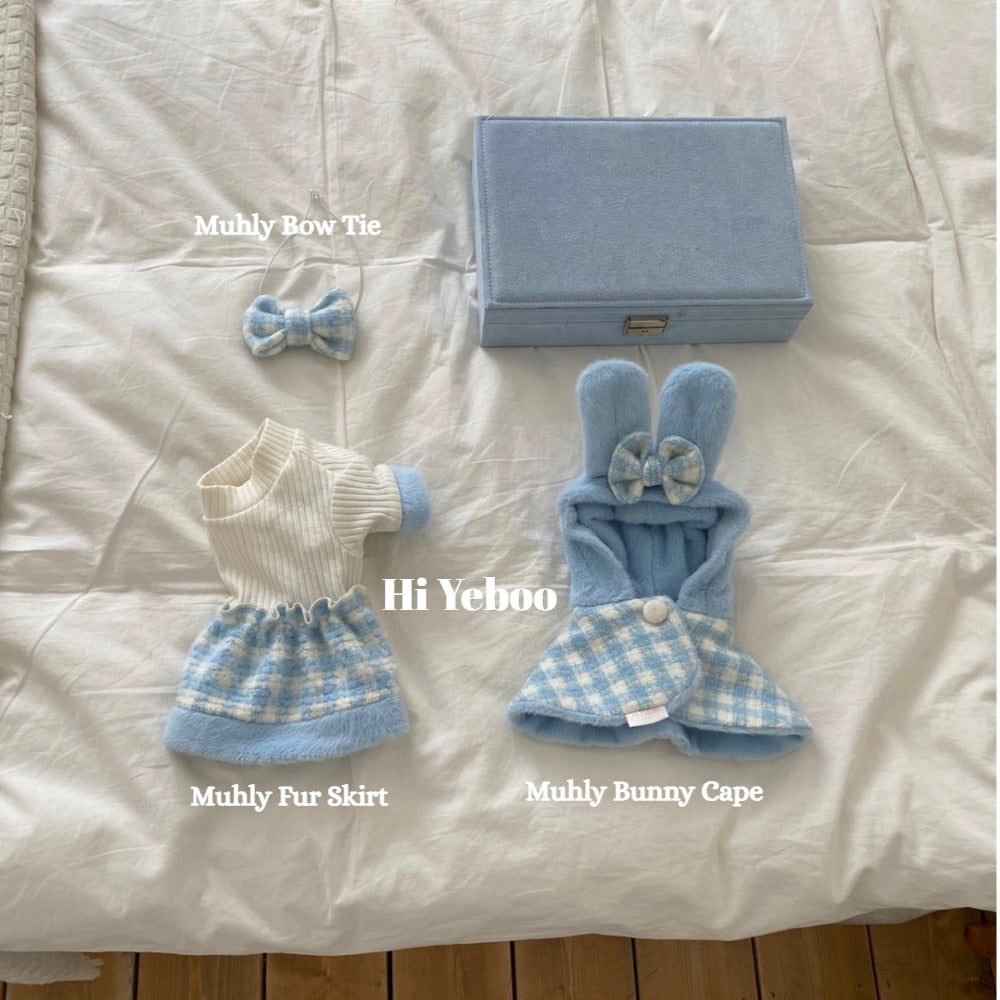 即納【Hi Yeboo】Muhly Cape（Blue Bunny / Pink Bear）