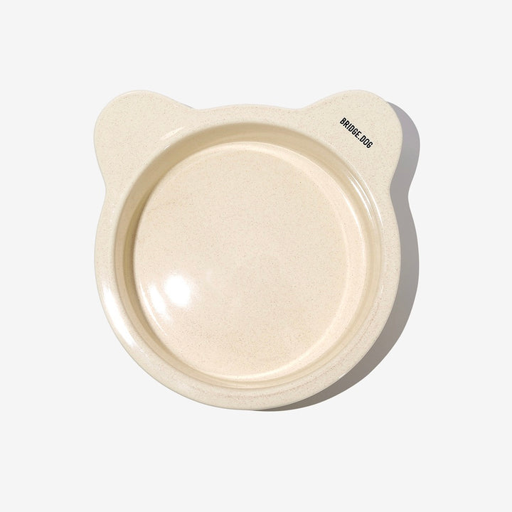 ※予約販売【BRIDGE.DOG】BIG BEAR BOWL（OATMEAL）艶あり