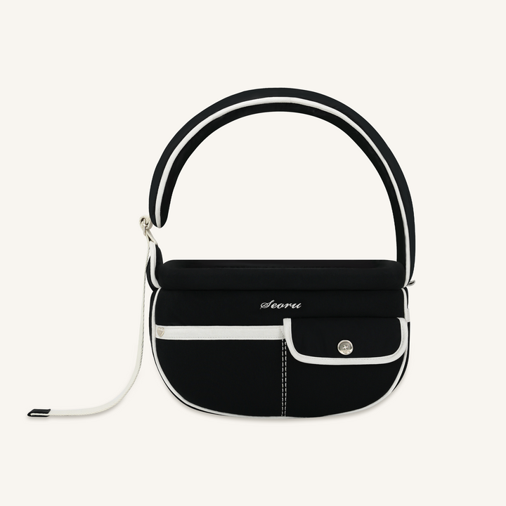 ※予約販売【seoru】Pocket Valentine Bag（Black）｜犬用バッグ