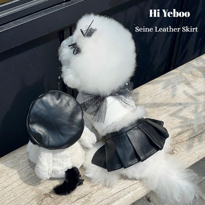 ※予約販売【Hi Yeboo】Seine Leather Skirt