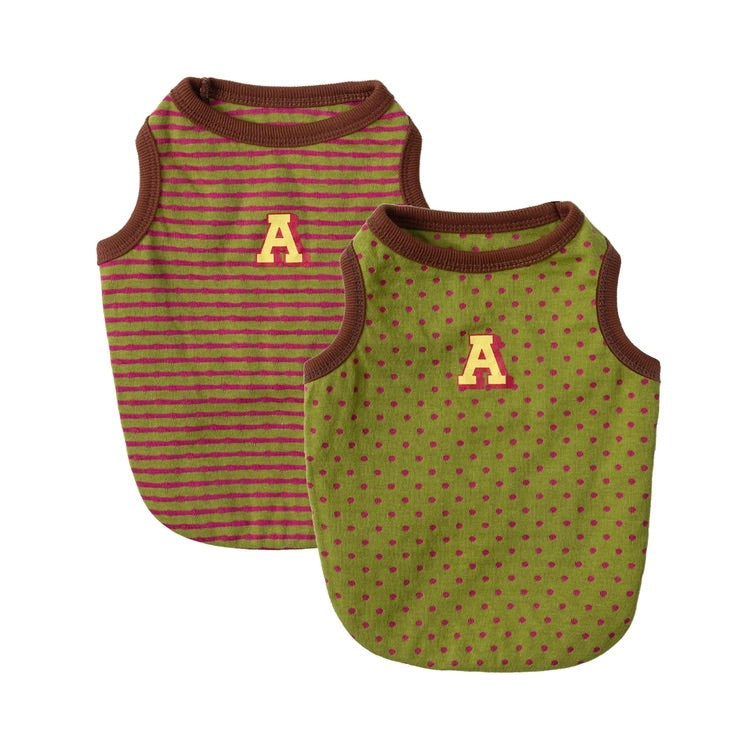 ※予約販売【andblank】A Stripe Sleeveless（Green）