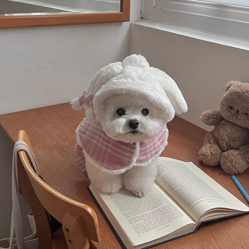 ※予約販売【Hi Yeboo】Audrey Bunny Cape（Pink）