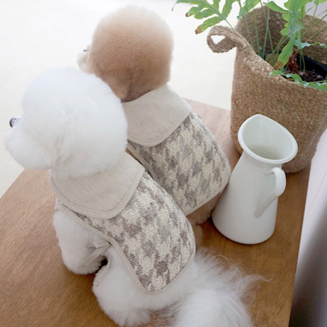 ※予約販売【near by us】cozy wool poncho(classic beige)