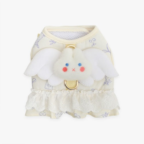 ※予約販売【ITS DOG】Petit Minyong Angel Harness (Ivory)