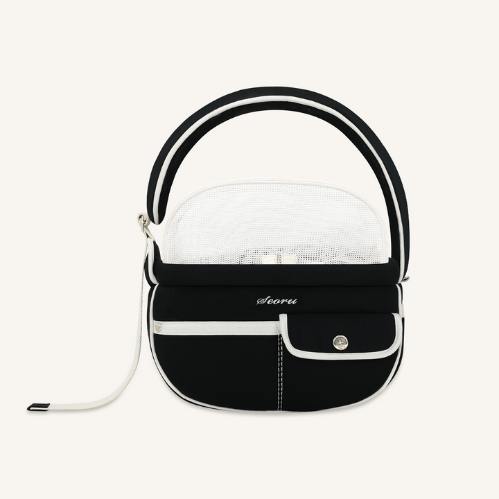 ※予約販売【seoru】Pocket Valentine Bag（Black）｜犬用バッグ