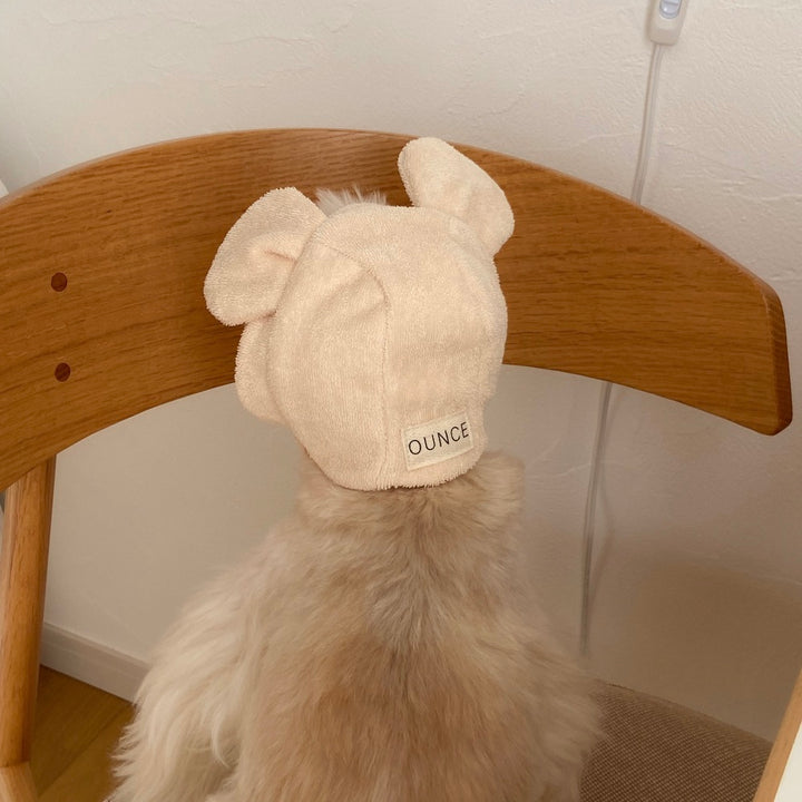 ※予約販売【OUNCE】Teddy Bear Vest & Bonnet（Cream）
