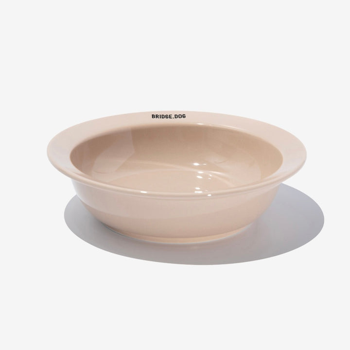 ※予約販売【BRIDGE.DOG】BRIDGE BASIC DISH（BEIGE）艶あり
