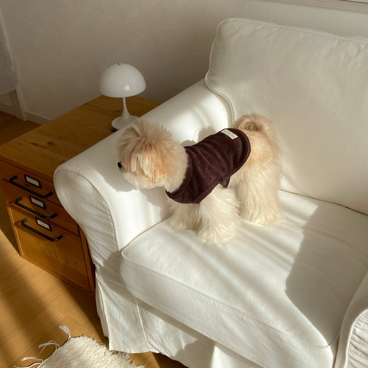 ※予約販売【OUNCE】Teddy Bear Vest & Bonnet（Brown）