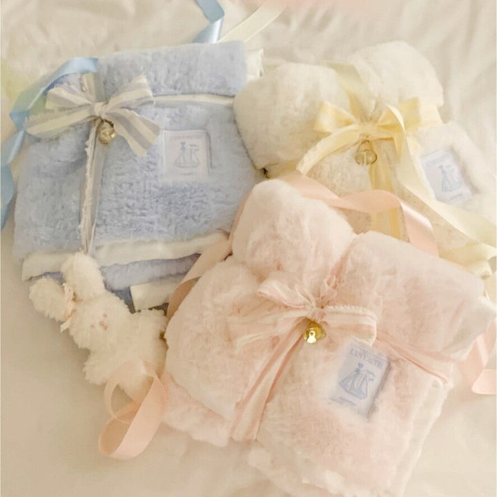 ※予約販売【seoru】silky blanket（Blue）