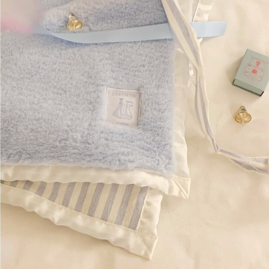 ※予約販売【seoru】silky blanket（Blue）