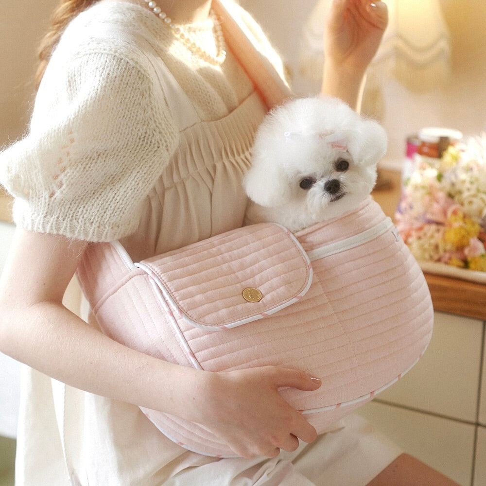 ※予約販売【seoru】Classic shell pet bag（pink）