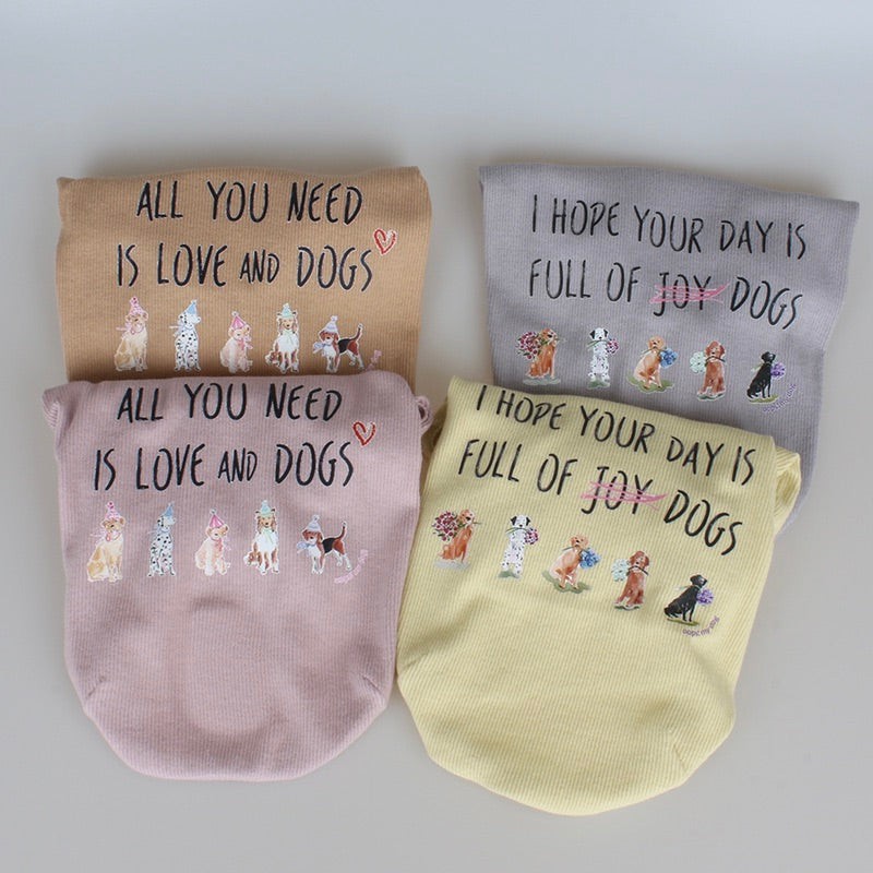 ※予約販売【OOPS! MY DOG】My Quote T（Gray）