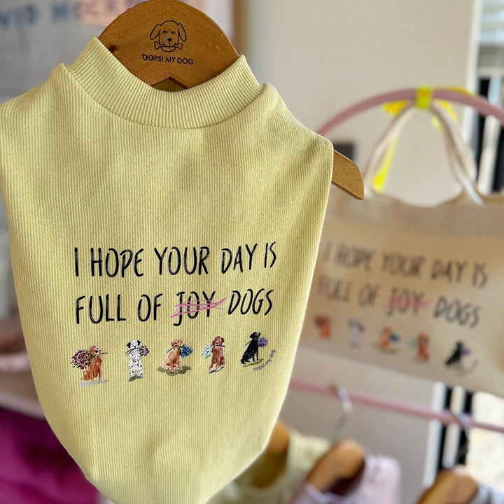 ※予約販売【OOPS! MY DOG】My Quote T（Yellow）