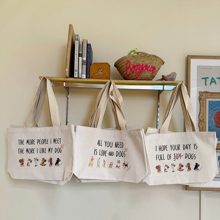 即納【OOPS! MY DOG】My Shoulder Bag（THE MORE PEOPLE I MEET THE MORE I LIKE MY DOG）