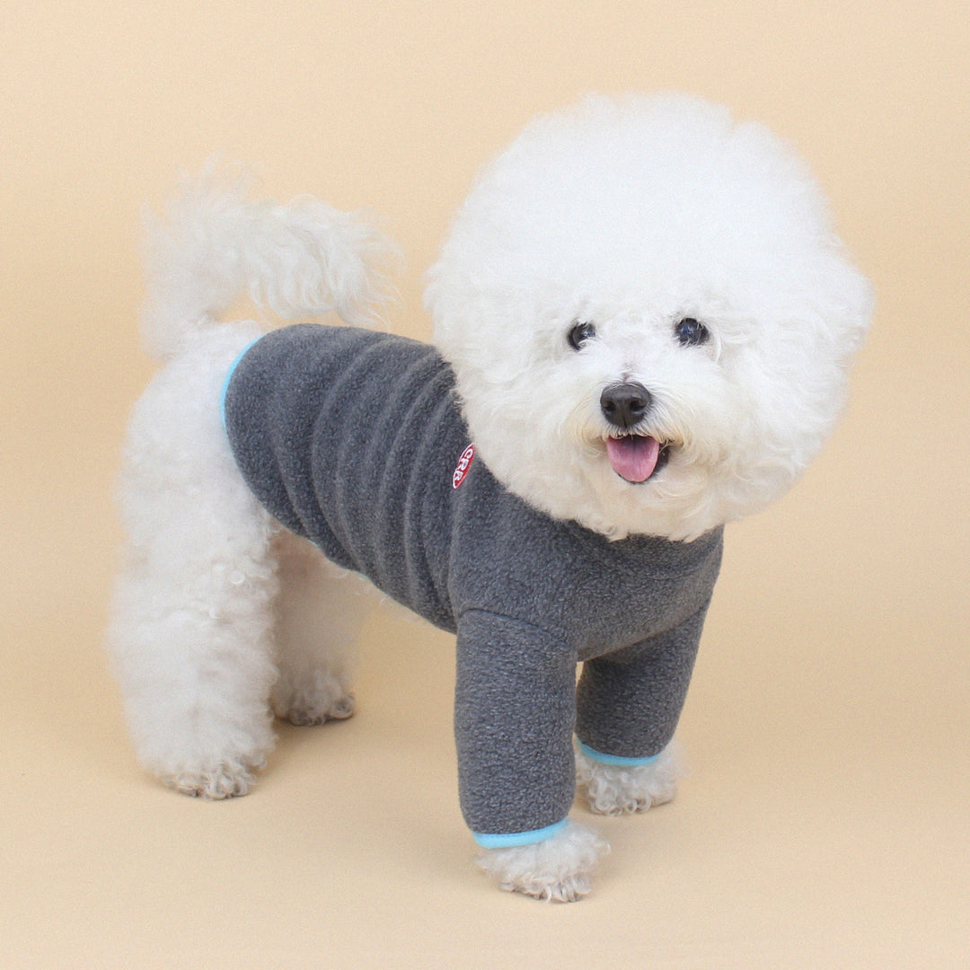 即納【CRR】Retro Fleece Button Tee（Gray）