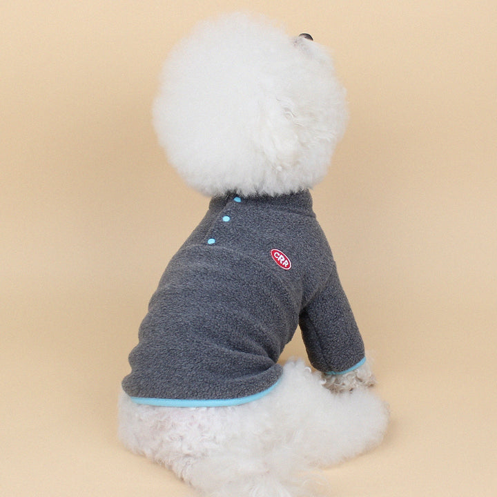 即納【CRR】Retro Fleece Button Tee（Gray）