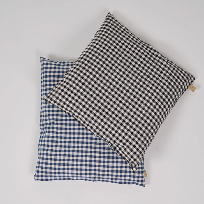 ※予約販売【D.NEAR】Microfiber Cushion Square（Check）