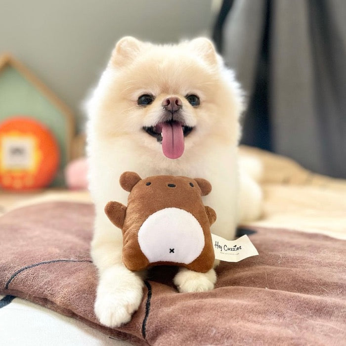 ※予約販売【Hey Cuzzies】Mini Snackz - Wendy the Brown Bear Dog Toy