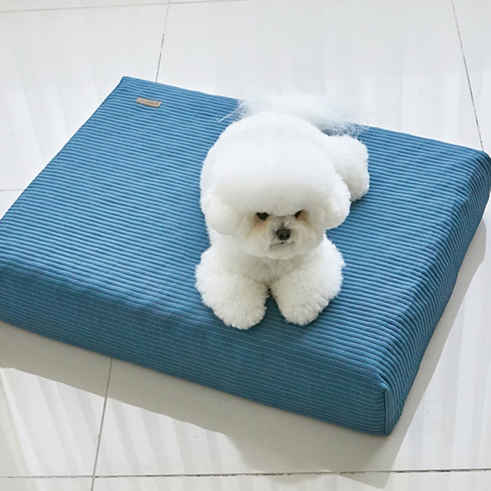 ※予約販売【BARBICHON】Allergy care topper mat（Navy）S size【Pillow Set】