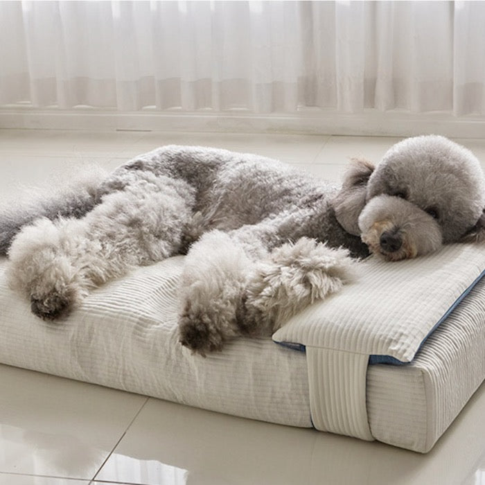 ※予約販売【BARBICHON】Allergy care topper mat（Ivory）L size Big Dog