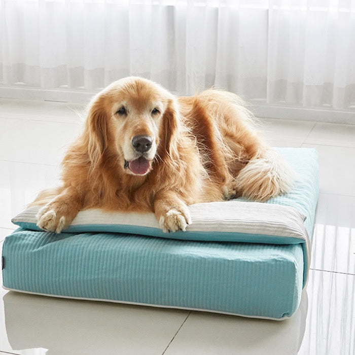※予約販売【BARBICHON】Allergy care topper mat（Mint）L size Big Dog【Pillow Set】