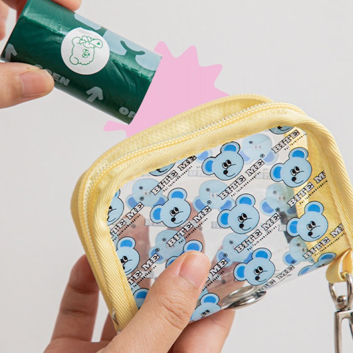 即納【BITE ME】PVC Card holder Poopbag case（3colors）