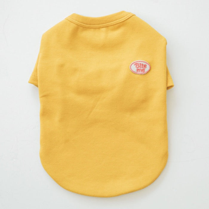 ※予約販売【BITE ME】Mochi t-shirt（Mustard）