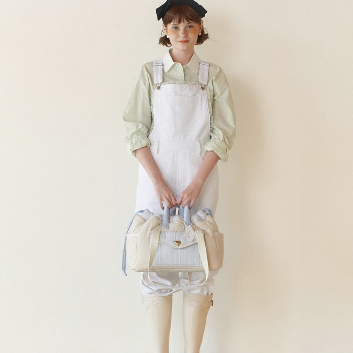 ※予約販売【seoru】Letter bag set（beige blue）
