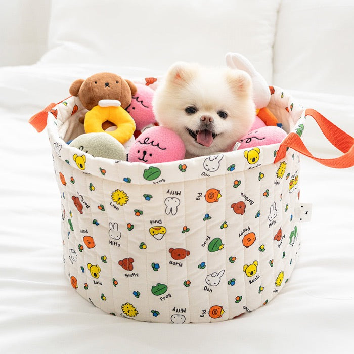 即納【noutti】Hello Miffy & Friends toy basket