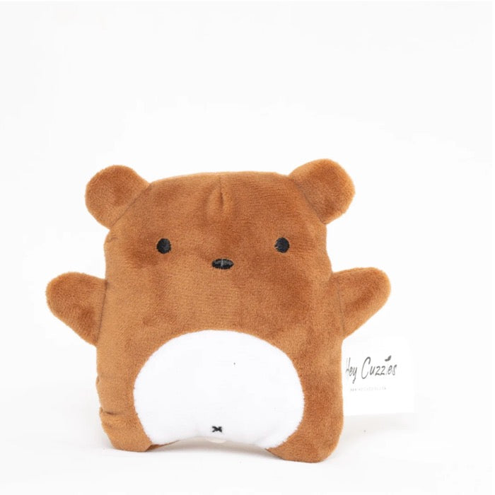 即納【Hey Cuzzies】Mini Snackz - Wendy the Brown Bear Dog Toy