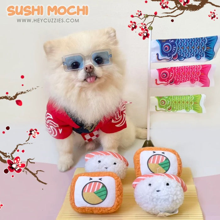※予約販売【Hey Cuzzies】Sushi Mochi Dog Toy