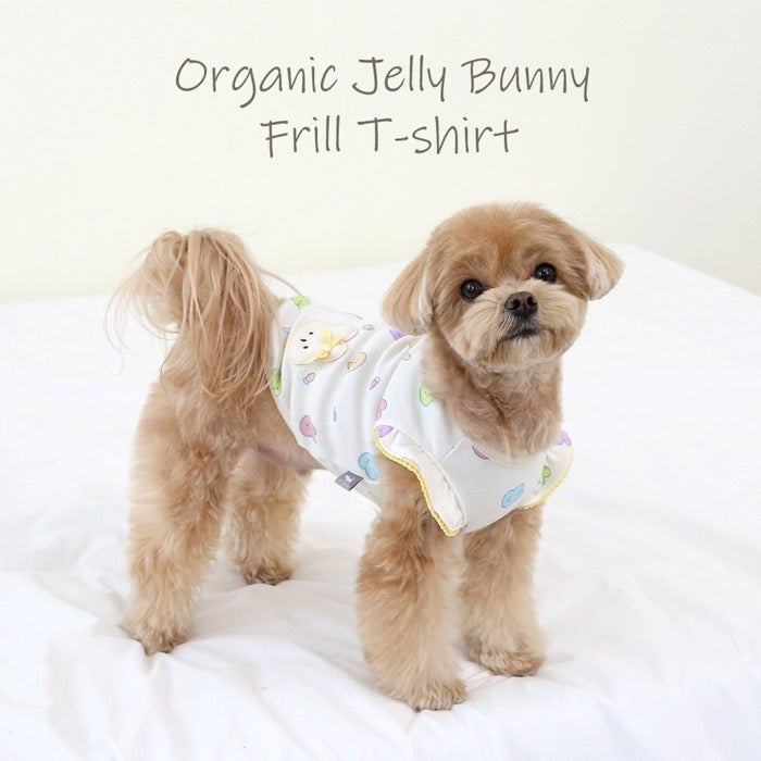 ※予約販売【ITS DOG】Organic Jelly Bunny Frill T-shirt