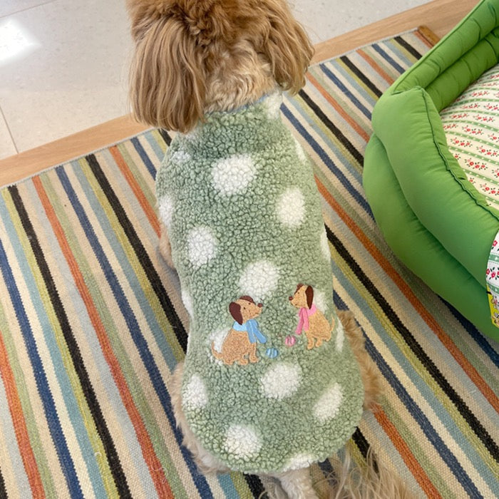 ※予約販売【OOPS! MY DOG】Two Doggy Vest（Pistachio Green）