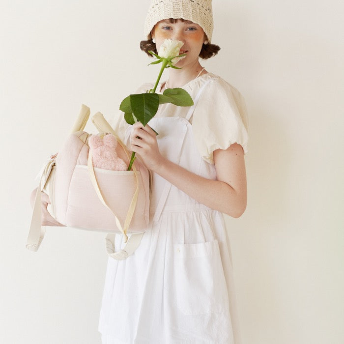※予約販売【seoru】Letter bag set（almond pink）