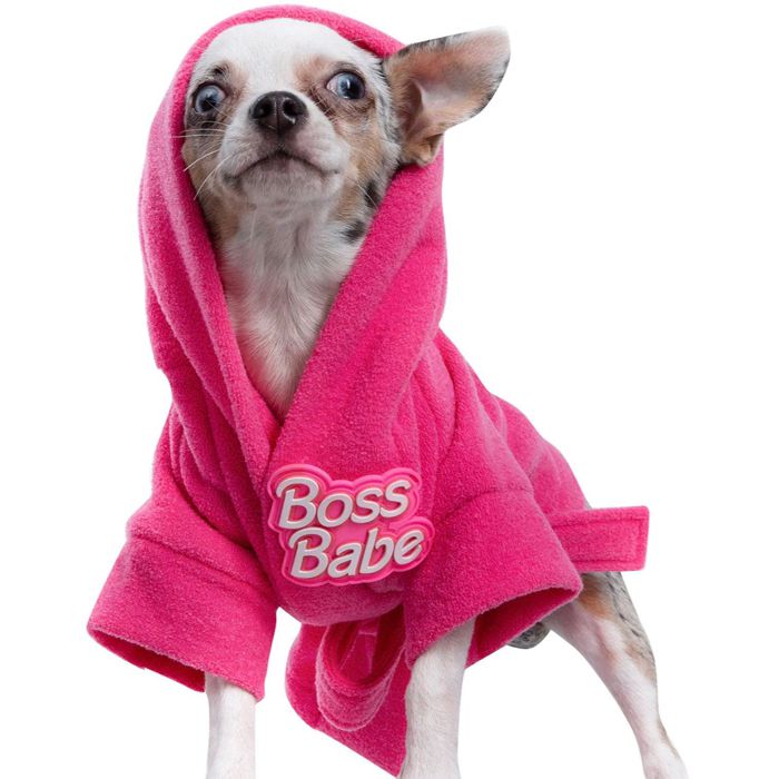 ※予約販売【MOSHIQA】Paris Collection Boss Babe Dog Bathrobe