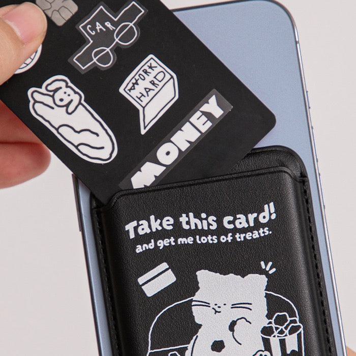 ※予約販売【BITE ME】Monthly Biteme November - Magsafe Card Wallet (dog / cat)