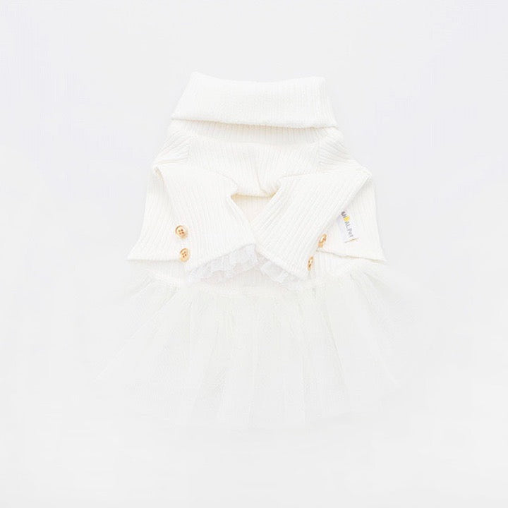 即納【BANDAL.Pet】Little angel dress（White）