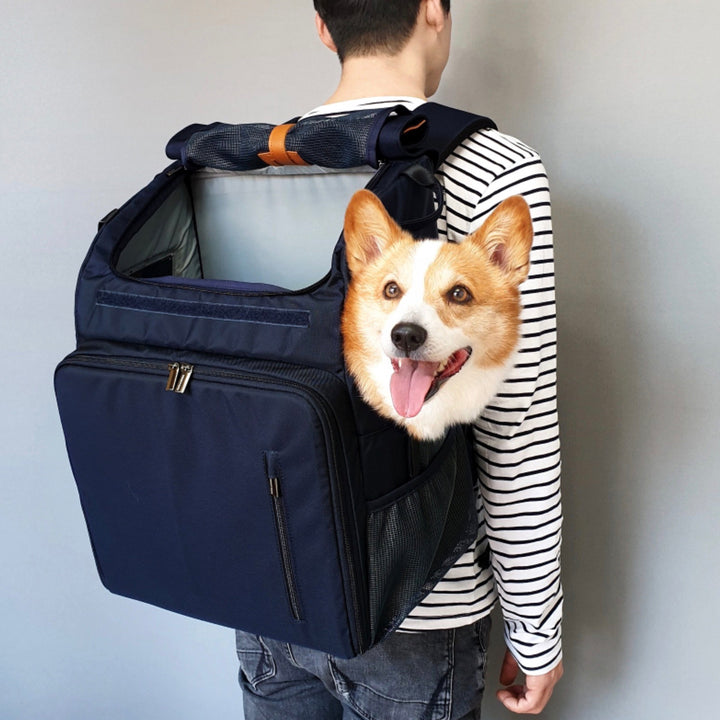 ※予約販売【INSIDE DOG & CAT】Inside L Backpack1（キャメル/ネイビー）