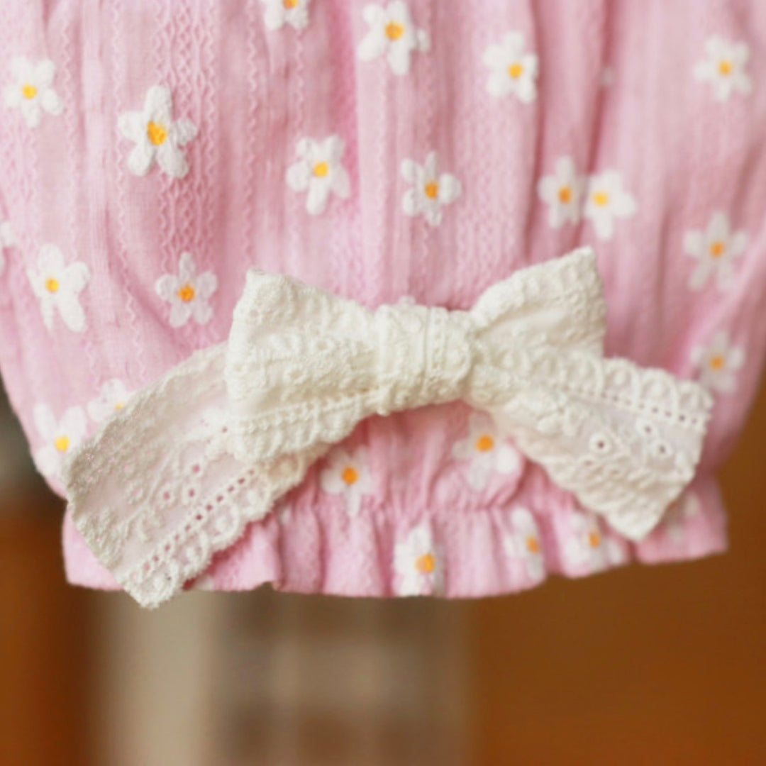 ※予約販売【bezibebi】 floral fairy blouse（ピンク）