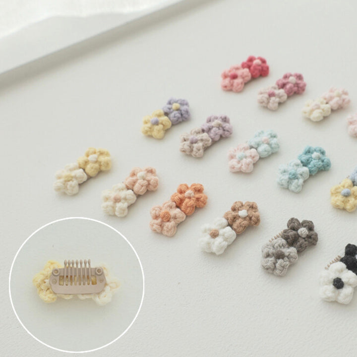 ※予約販売【near by us】twin flower hair pin（18 colors）