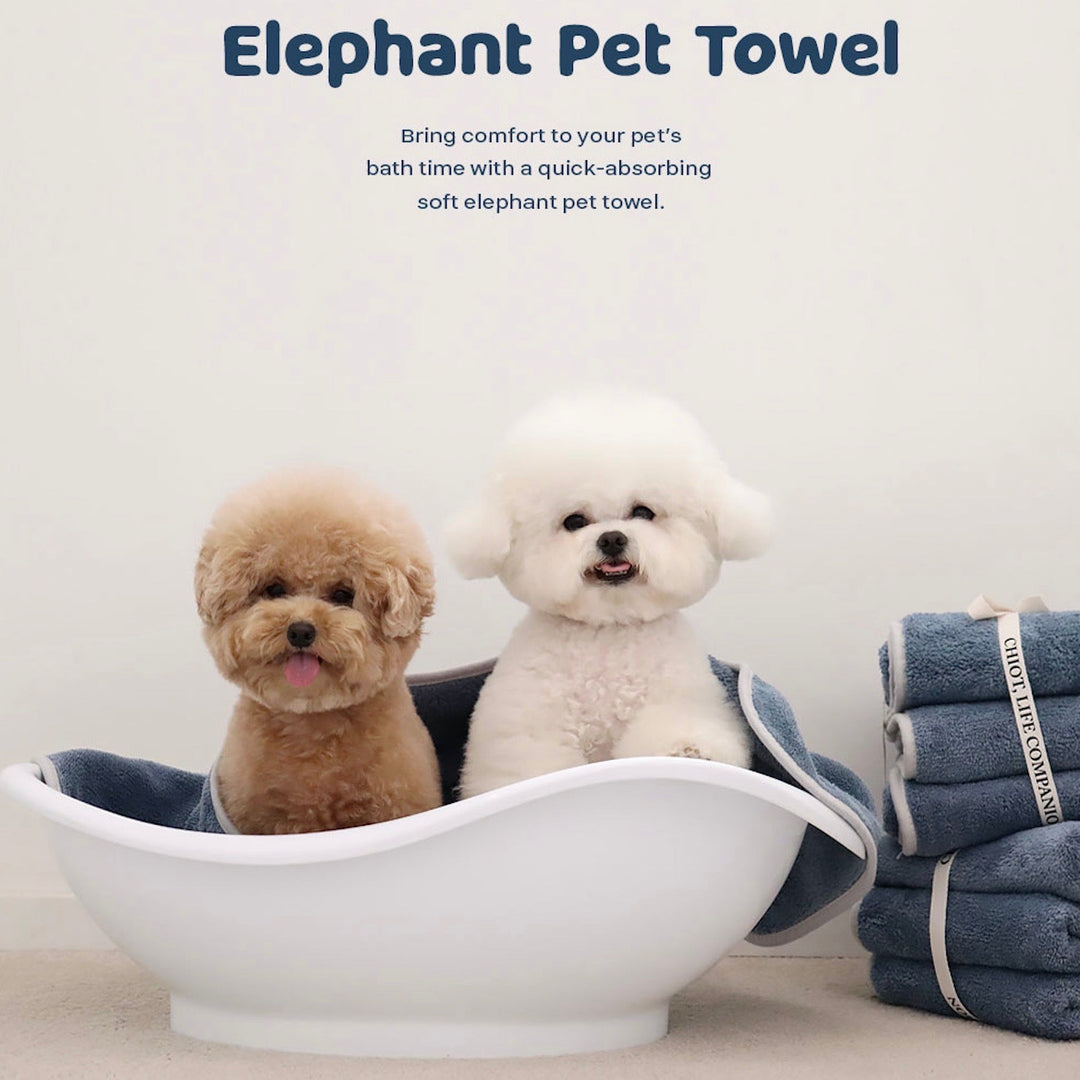 即納【Chiot】PREMIUM Elephant Pet Towel（3枚セット）