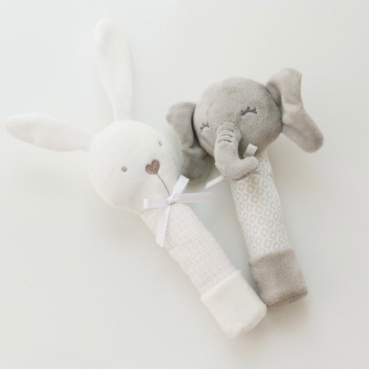 ※予約販売【bezibebi】 ORGANIC COTTON TOY（rabbit & elephant）
