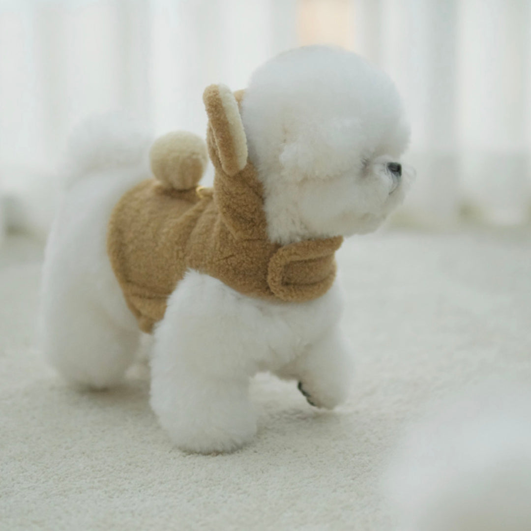 ※予約販売【BeBe Breath】puppy bear harness（Beige）